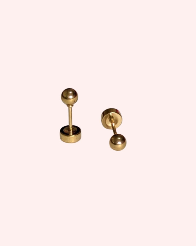 Round Gold Stud